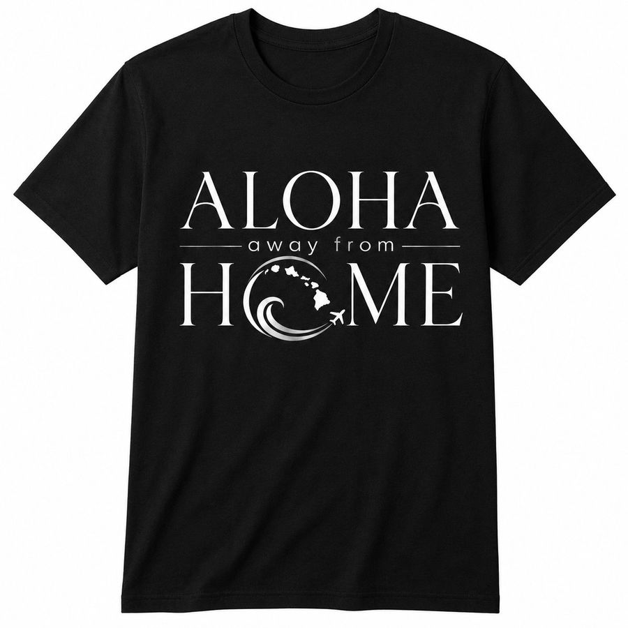 ALOHAAFH Signature Tshirt in black